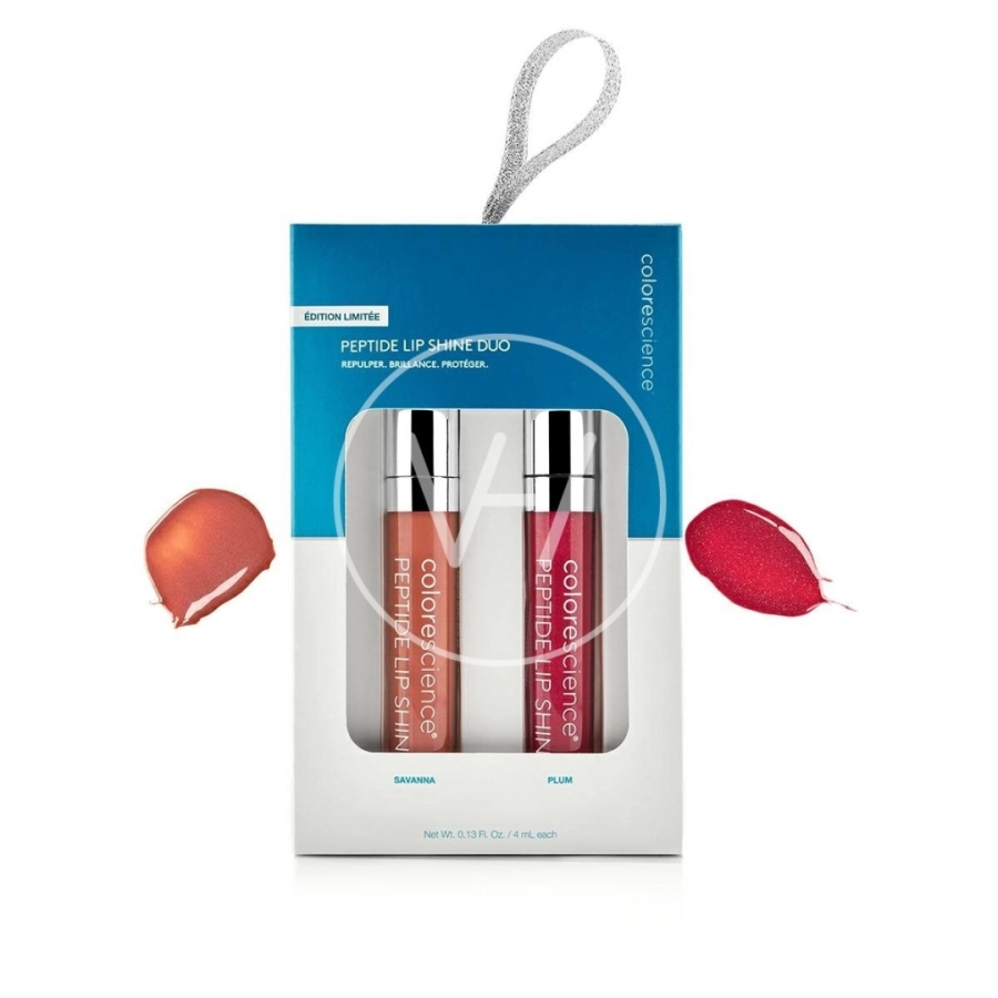 Colorescience Zestaw błyszczyków SPF 30 - Savanna & Plum 2x4ml