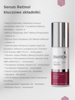 Environ Tri-Retinoid Complex Retinol Serum Forte Intensywne serum z retinolem do redukcji zmarszczek i przebarwień 30 ml