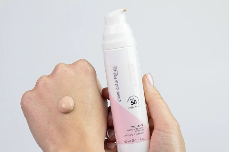 Diego dalla Palma Calming Set ZESTAW Krem wyrównujący koloryt 50 ml + Łagodzące serum przeciw zaczerwienieniu 30 ml