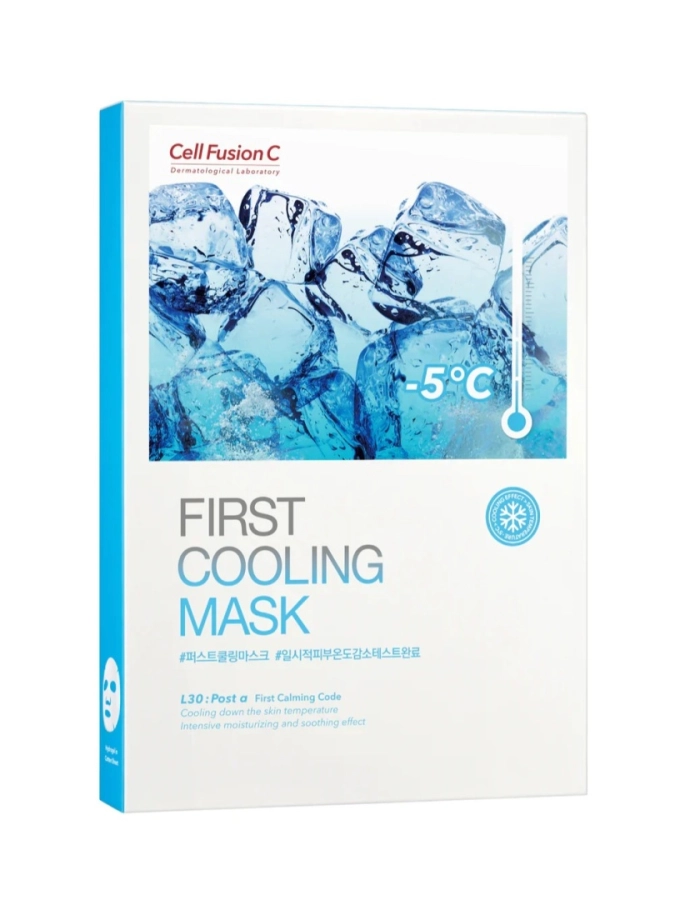 Cell Fusion C FIRST COOLING MASK Chłodząca maska hydrożelowa dla podrażnionej skóry 5 x 25 g
