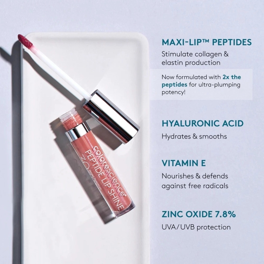 Colorescience Lip Shine Błyszczyk ochronny do ust SPF 30 (kolor Savanna) 4 ml