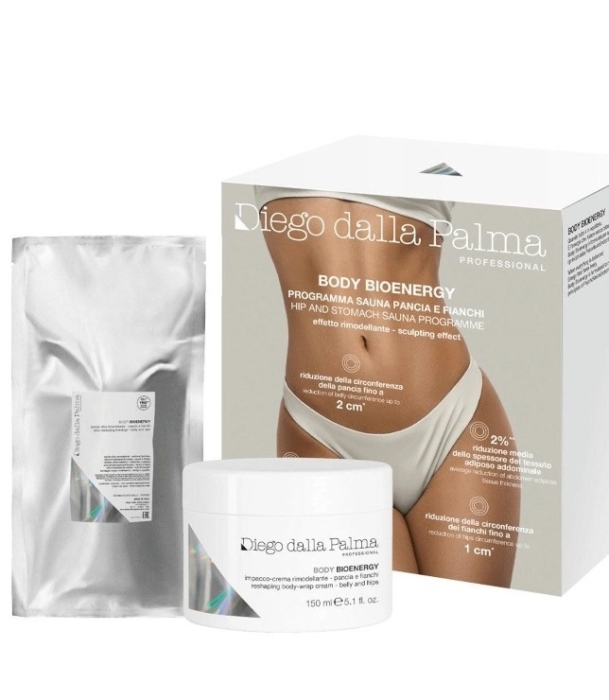 Diego dalla Palma Hip and Stomach Sauna Program ZESTAW Remodelujący bandaż termoaktywny + krem z ACTIGYM 1 szt. + 150 ml
