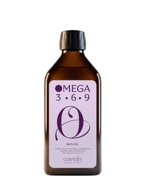 Carein Omega 3-6-9 Skin Oil Olej na trądzik AZS i stany zapalne 250 ml