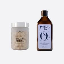 Carein Hormonal Hair Loss + Hair Oil Na wsparcie dla włosów w sytuacjach związanych z wahaniami hormonalnymi 120 kaps.