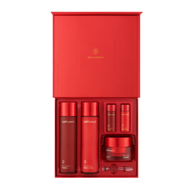 Cell Fusion C Red Ultimate SET Zestaw ujędrniający dla cery pozbawionej gęstości i witalności