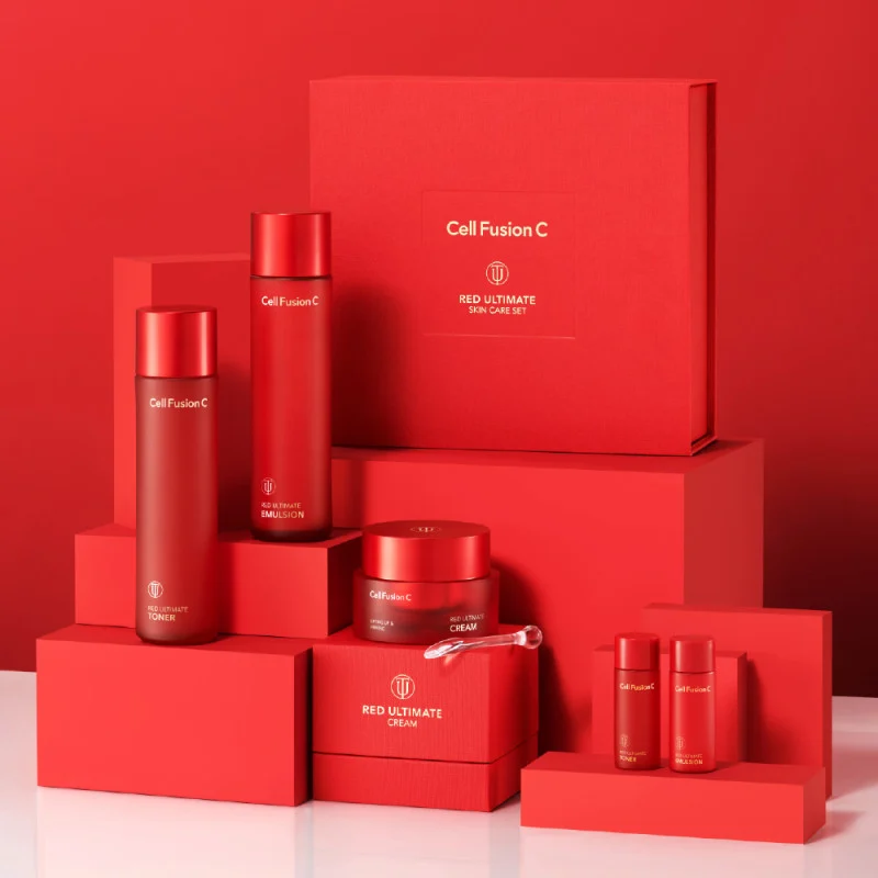 Cell Fusion C Red Ultimate SET Zestaw ujędrniający dla cery pozbawionej gęstości i witalności