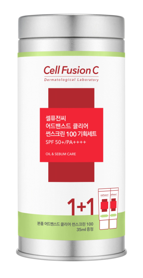 CELL FUSION C ADVANCED CLEAR SUNSCREEN 100 SPF PA ++++  2x35 ml