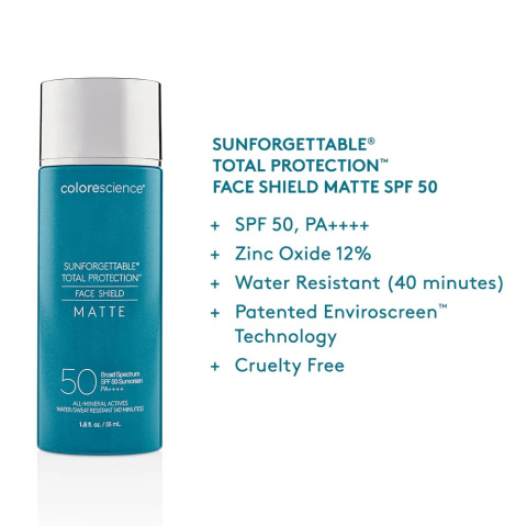 COLORESCIENCE Sunforgettable Total Protection Face Shield SPF 50 (Matte) 55ml