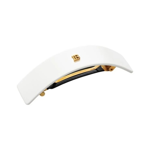 Balmain Barrette pour Cheveux Large White Klamra do włosów L Biała 9,6 cm x 2,4