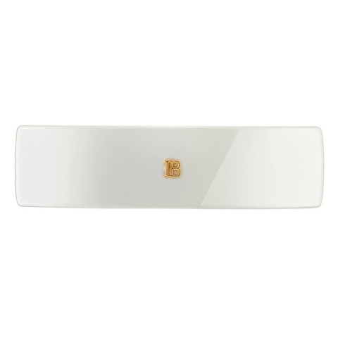Balmain Barrette pour Cheveux Medium White Klamra do włosów M Biała 9 cm x 1,6 cm