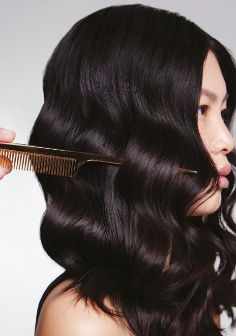 Balmain 14K Gold Plated Tail Comb Grzebień ze szpikulcem złoty