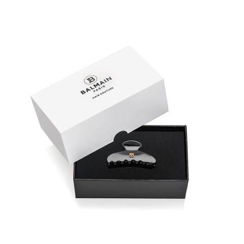 Balmain Pince à Cheveux Small Black Klamerka do włosów S Czarna mała 5,5 cm