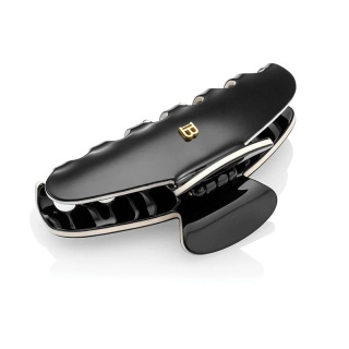 Balmain Pince à Cheveux Large Black/White Klamerka do włosów L czarno/biała