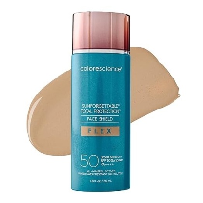 COLORESCIENCE Face Shield Flex SPF 50 Minerały w emulsji do twarzy (kolor Medium) 55ml