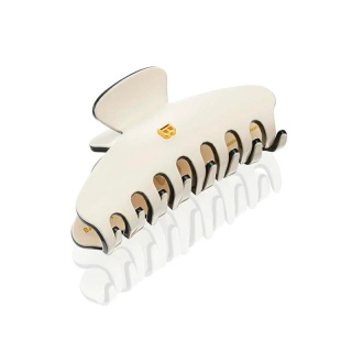 Balmain Pince à Cheveux Medium White/Black Klamerka do włosów M kremowo/czarna