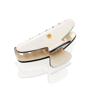 Balmain Pince à Cheveux Medium White/Black Klamerka do włosów M kremowo/czarna
