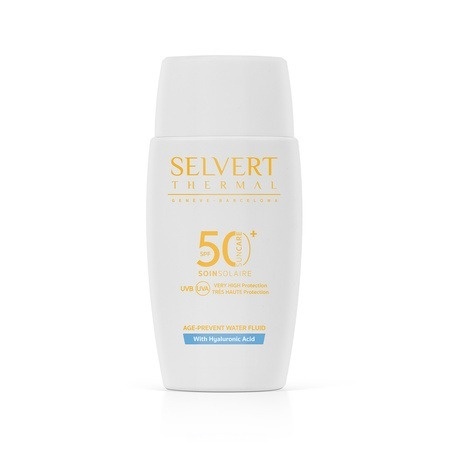 Selvert Thermal Age-Prevent Water Fluid With Hyaluronic Acid Przeciwstarzeniowy fluid z kwasem hialuronowym SPF 50+ 50 ml