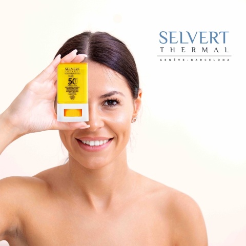 Selvert Thermal Anti - Ageing Invisible Protection Stick SPF 50 Sztyft ochronny twarz i ciało 15 ml