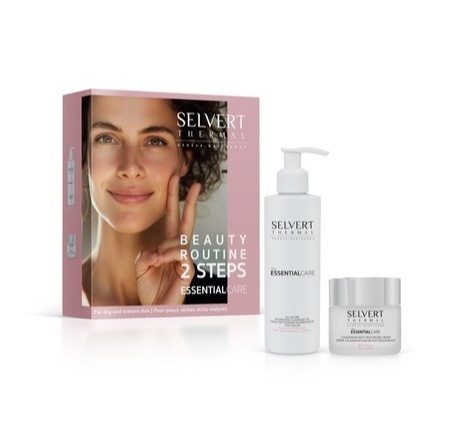 Selvert Thermal Beauty Routine 2 Steps For Dry And Mature Skin ZESTAW Odżywczy olej myjący 200 ml + Krem naprawczy na noc 50 ml