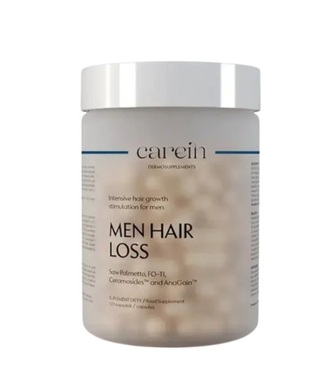 Carein Men Hair Loss Łysienie androgenowe męskie Kuracja 30 dni 120 kaps.