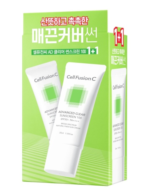 CELL FUSION C ADVANCED CLEAR SUNSCREEN 100 SPF PA ++++ Krem przeciwsłoneczny dla skóry tłustej i problematycznej 2x35 ml