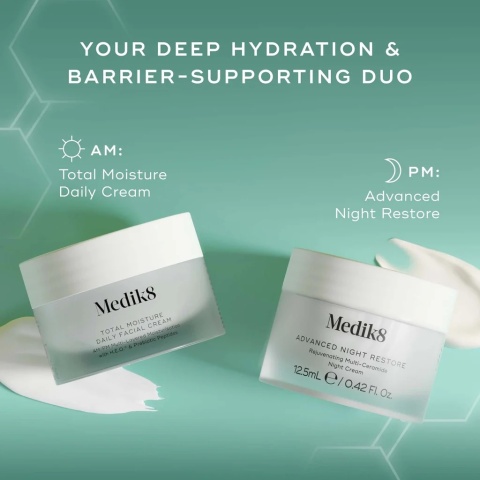 Medik8 Hydration Heroes ZESTAW Total Moisture Daily Facial Cream 50 ml + Advanced Night Restore 50 ml