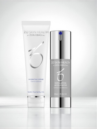 ZO Skin Health Zestaw Hydrating Creme 58 g + Exfoliation Accelerator 30 ml Jesienne odnowienie skóry-złuszczanie i nawilżanie