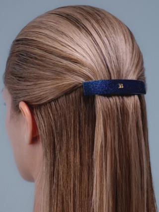 Balmain Klamra do włosów Cosmic Sapphire M Szafirowa 9 cm x 1,6 cm