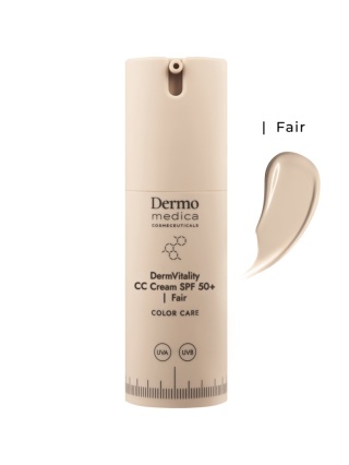 DERMOMEDICA DermVitality CC Cream SPF 50 FAIR Koloryzujący krem ochronny 30ml