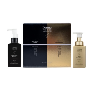 DERMOMEDICA Lipid Control Cleanser + TRC C Foam Cleanser ZESTAW Olejek myjący + Pianka oczyszczająca z witaminą C 2 x 150 ml