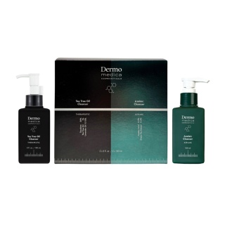 DERMOMEDICA Tea Tree Oil Cleanser + Azelaic Cleanser ZESTAW Olejek myjący 150ml + Żel do mycia z kwasem azelainowym 150ml