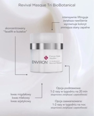 Environ Revival Masque Odżywcza maska intensywnie liftingująca z trzema kwasami 50 ml