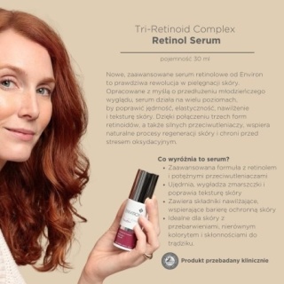 Environ Tri-Retinoid Complex Retinol Serum Forte Intensywne serum z retinolem do redukcji zmarszczek i przebarwień 30 ml