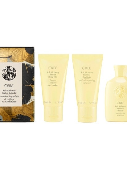 ORIBE Hair Alchemy Heatless Styling Set świateczny zestaw wzmacniający do słabych i kruchych włosów