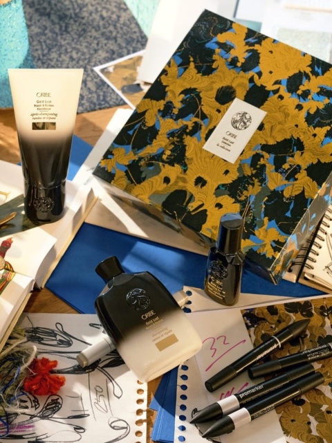 Oribe x Kustaa Saksi Gold Lust Collection Zestaw regenerujący do włosów zniszczonych