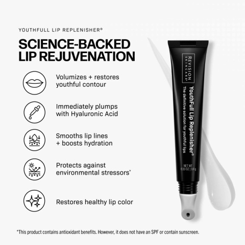 Revision YouthFull Lip Replenisher Odmładzające serum do ust 9.4 g
