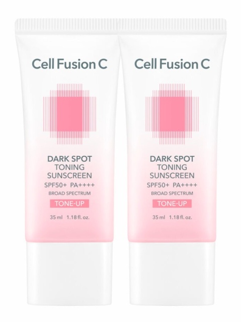 Cell Fusion C Dark Spot Toning Sunscreen SPF50+ PA++++ Krem wyrównujący koloryt skóry SPF50+ 2x 35 ml