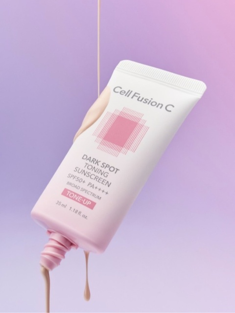 Cell Fusion C Dark Spot Toning Sunscreen SPF50+ PA++++ Krem wyrównujący koloryt skóry SPF50+ 2x 35 ml