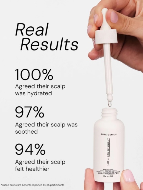 Hair by Sam McKnight Pure Genius 98% Natural Scalp Restoring Oil 30 ml