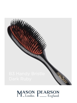 Mason Pearson B3 Handy Średnia szczotka do włosów (dzik) Dark Ruby