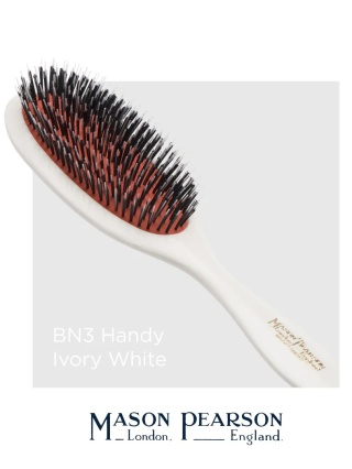 Mason Pearson BN3 Handy Średnia szczotka do włosów (dzik+nylon) Ivory