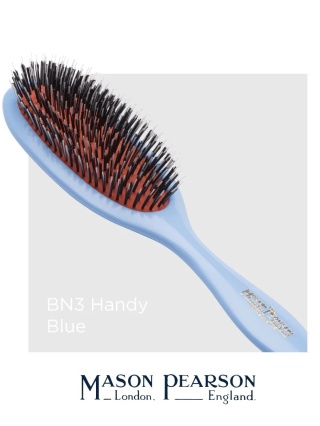 Mason Pearson BN3 Handy Średnia szczotka do włosów (dzik+nylon) Blue