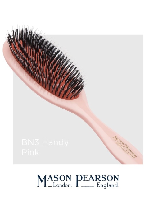 Mason Pearson BN3 Handy Średnia szczotka do włosów (dzik+nylon) Pink