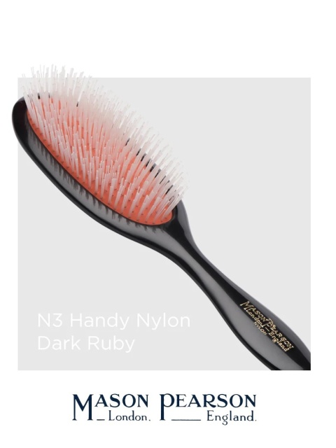 Mason Pearson N3 Handy Średnia szczotka do włosów (nylon) Dark Ruby