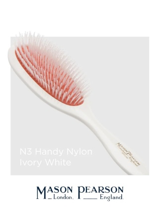 Mason Pearson N3 Handy Średnia szczotka do włosów (nylon) Ivory