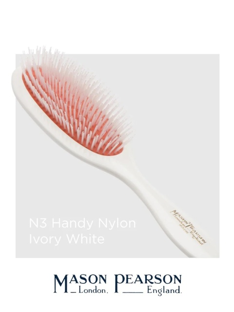 Mason Pearson N3 Handy Średnia szczotka do włosów (nylon) Ivory