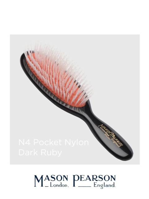 Mason Pearson N4 Pocket Mała szczotka do włosów (nylon) Dark Ruby