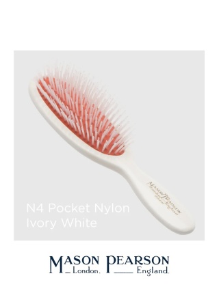 Mason Pearson N4 Pocket Mała szczotka do włosów (nylon) Ivory