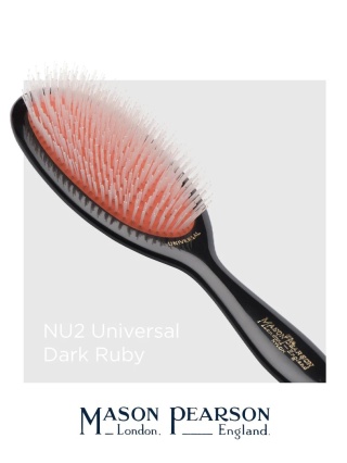 Mason Pearson NU2 Universal Średnia szczotka do włosów (nylon) Dark Ruby