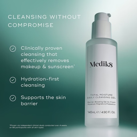 Medik8 Total Moisture Daily Cleansing Gel Nawilżający żel do codziennego oczyszczania skóry 145 ml